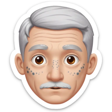 white-gray haired heavy tattooed big nose boy sticker