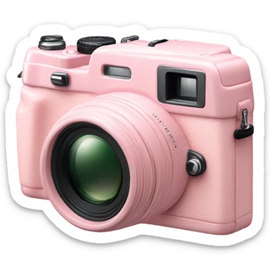 Light pink fujifilm camera sticker