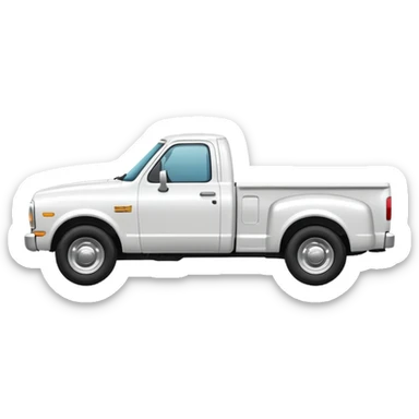 SINGLE WHITE PICKUP TRUCK SIDE VIEW "EllisDon"  sticker