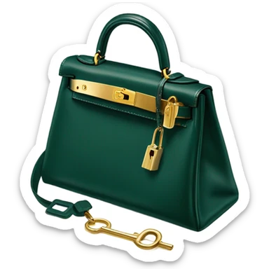 Hermes Kelly dark green sticker