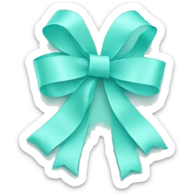 Ribbon in Tiffany blue sticker