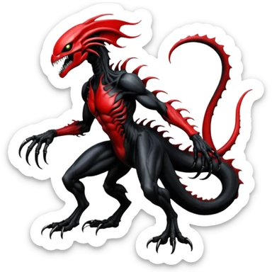  Venom-Yveltal-Darkrai-Xenomorph-hybrid-fantasy-creature (full body) sticker