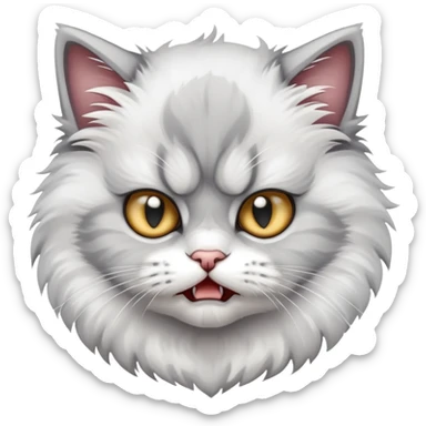 Angry kitten sticker