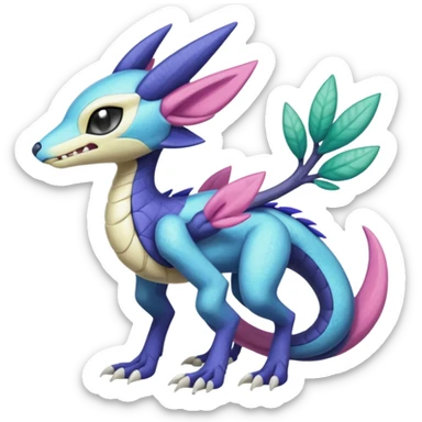 Meloetta-Sergal-Cresselia-Palkia-Stitch-Fakémon-creature-hybrid sticker
