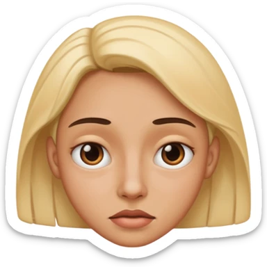 Create a distorted face  sticker