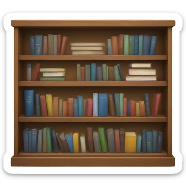 small bookshelf sticker
