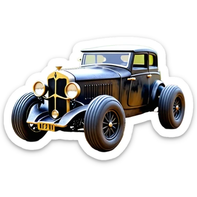 1:10 off-road lcg Basher Batgirl’s 1934 blackened tarnished Darth Vader hotrod ford jaguar Rolls Royce rc car (extra wide tires without fenders) sticker