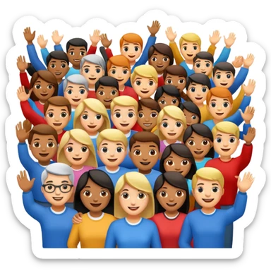 Audience large sticker