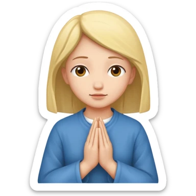 Mara prays (skyrim) sticker, white background sticker