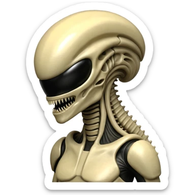 beije xenomorph from movie alien sticker
