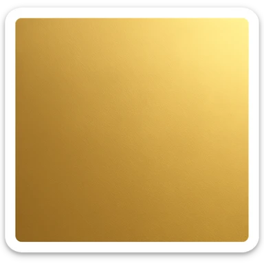 A golden square with a slight gradient, variation 5 sticker