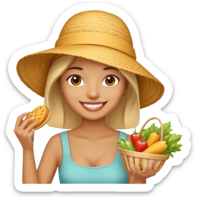 Street Food Shopper woman  sticker