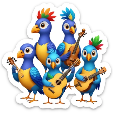 bird as Musicians sticker