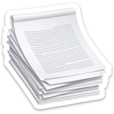 Stack of papers with the top one showing "Dear God" sticker