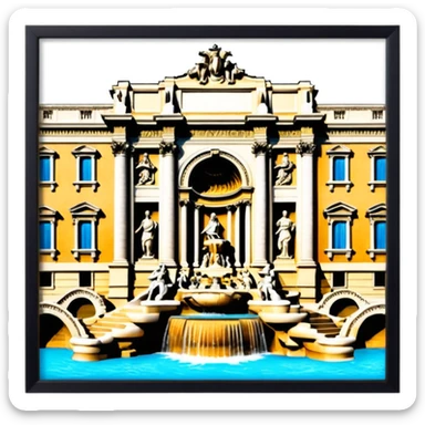Trevi Fountain sticker