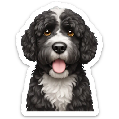 Portuguese water dog sticker