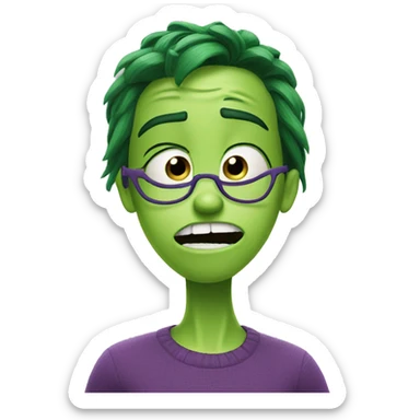 Inside out 2 disgust sticker