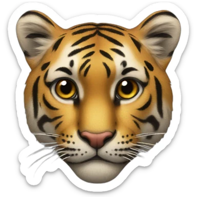 Tiger Leopard Heart sticker