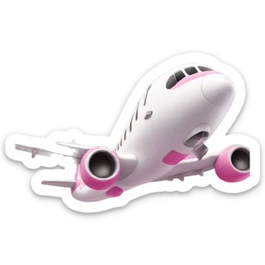 Hello kitty en un avión  sticker