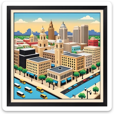 downtown san antonio sticker