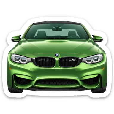 Green bmw m4 upgraded sticker