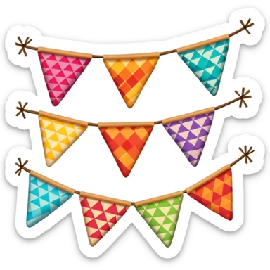 Bandeirinhas de festa junina sticker
