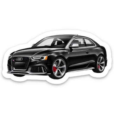 audi rs5 black paint  sticker