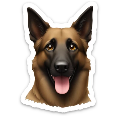 Belgian shepherd dog sticker