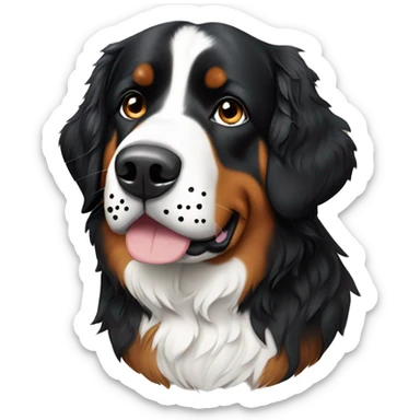 Bernese Mountaindog with Dots on the Nose  sticker