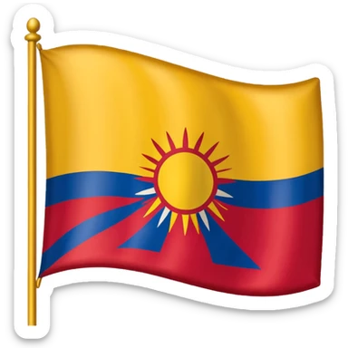 Flag of Tibet sticker