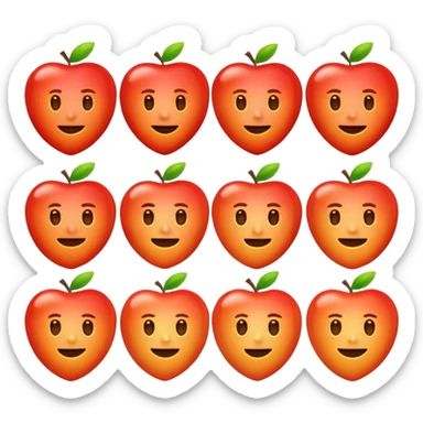 An apple-styled emoji for an Administrator role, inspired by the shield emoji. It should be clearly visible as a 24x24 icon, without any text or background. The emoji should incorporate the colors #ff4f66 and #ff8753 to match the username color. sticker