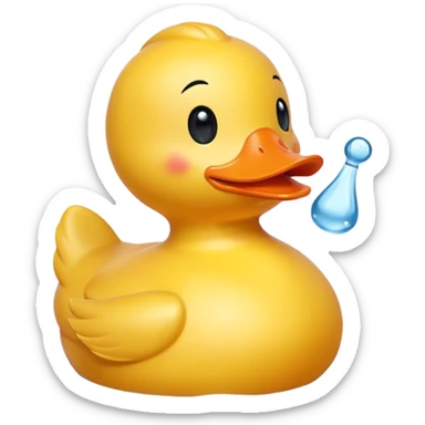 Drunk and high rubber duck sticker