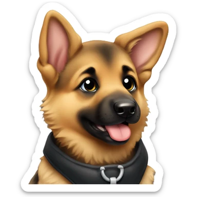Cute baby german shepherd  sticker