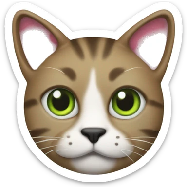 A cat with an ugly Christmas sweater on sticker