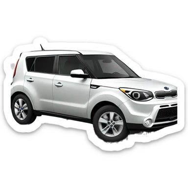 Blue kia soul sticker