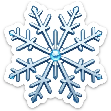 brilliance snowflake sticker