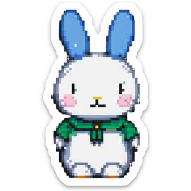 Miffy bunny, minimal and charming sticker
