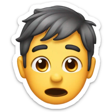 😮‍💨 this emoji with a hand wiping sweat off their brow sticker