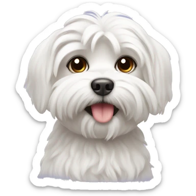 Cute Maltese dog  sticker