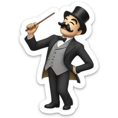 Hercule Poirot dab sticker