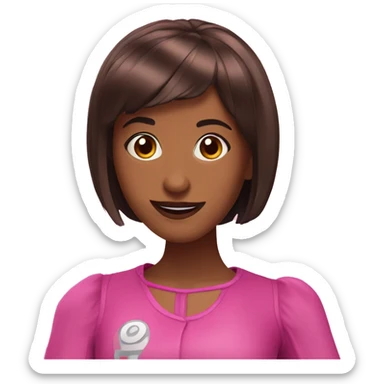 Nina Bonina Brown as a Lazy Town Character sticker