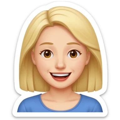 Giggling, trying not to laugh, and side eyeing  sticker