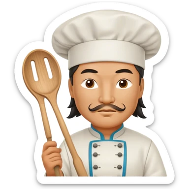 genghis khan as a cook sticker