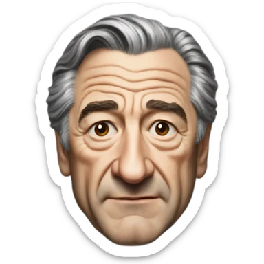 robert deniro portrait realistic sticker