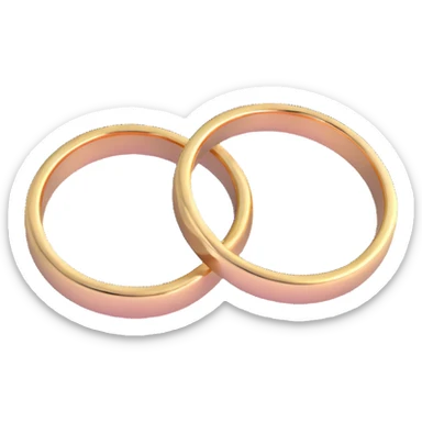 wedding rings sticker