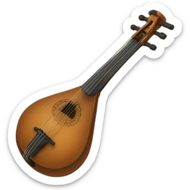 Erlandskian Tumbara String Instrument Ethnic sticker