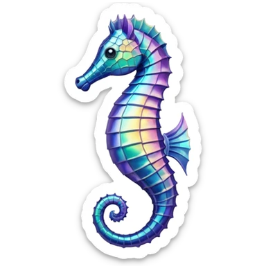 Sea horse sticker