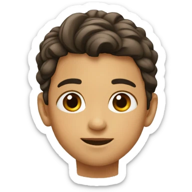 Niño con aretes niño moreno sticker