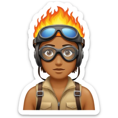 Arriving early to burning man sticker