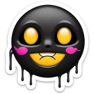 just the word "bitch" written sticker